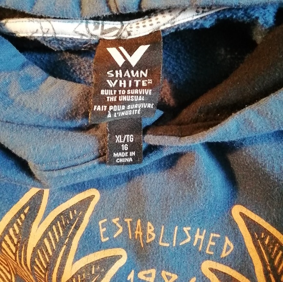 Shaun White blue hoodie size XL for children - Picture 3 of 4